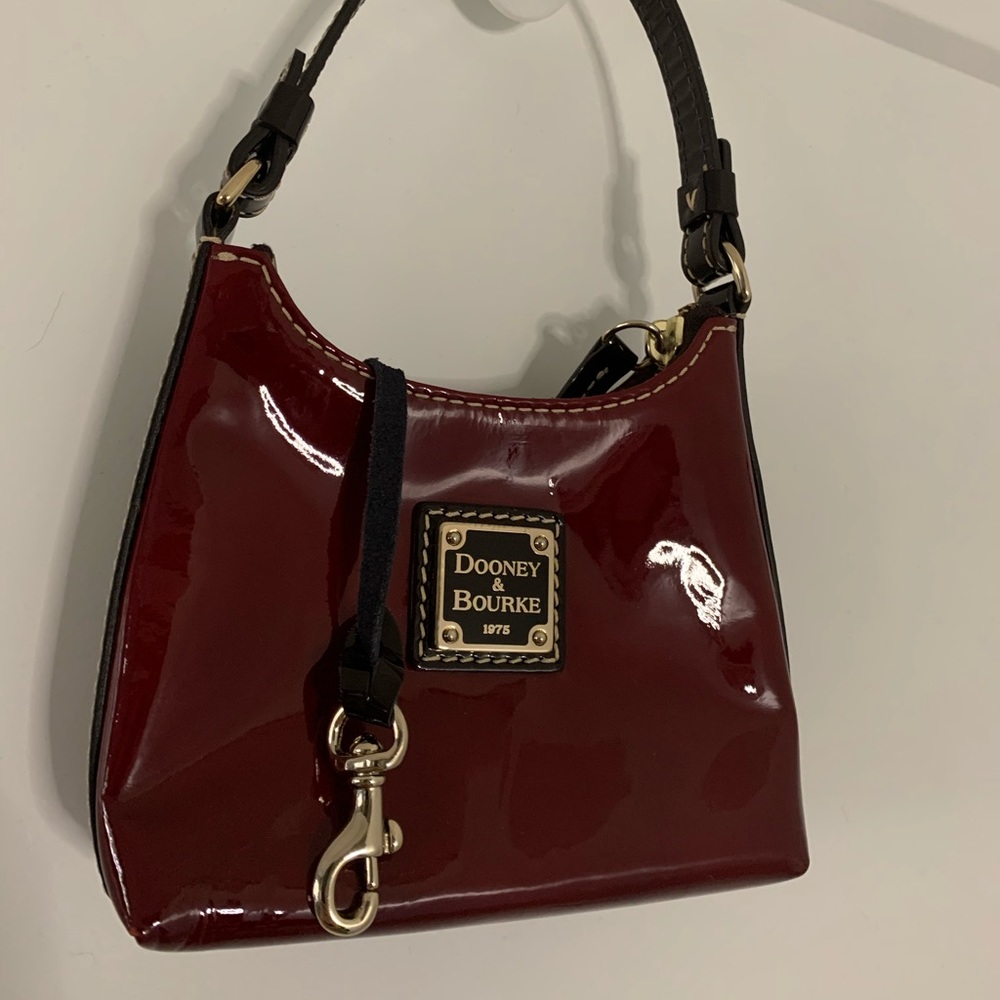 Dooney & Bourke red patent leather mini bag